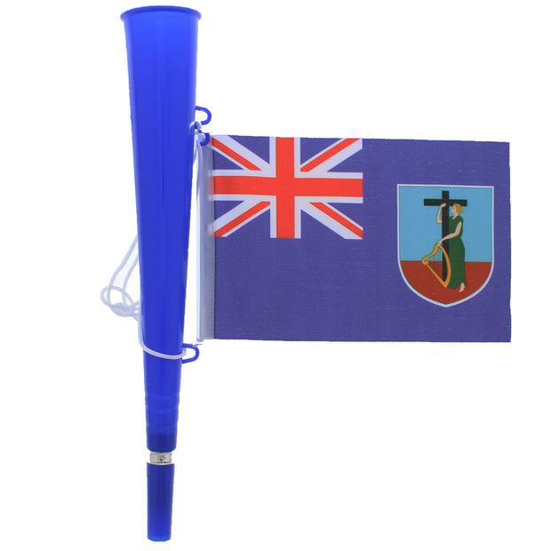 Blue Woofer Horn with Montserrat Flag