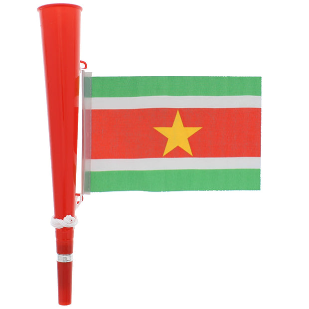 Red Woofer Horn with Suriname Flag