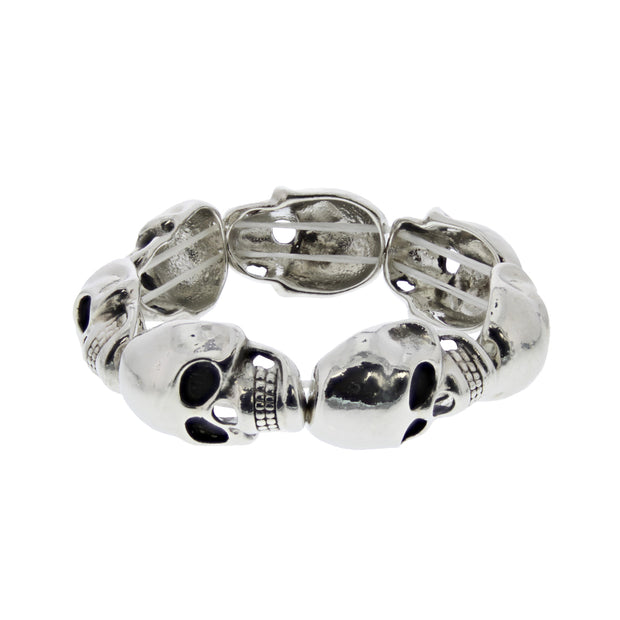 3D Metal Skull Bracelet