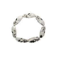 3D Metal Skull Bracelet