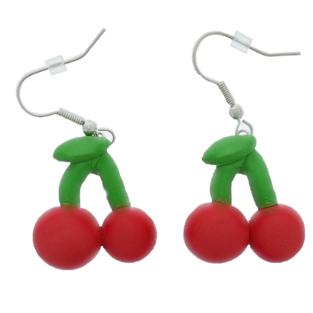 Matte Cherry Earrings