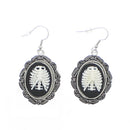 Ribcage Cameo Framed Earrings