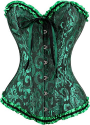 Classic Vintage Print Bustier Corset
