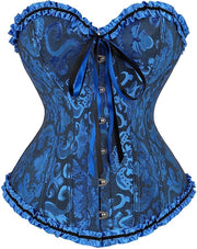 Classic Vintage Print Bustier Corset
