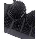 Silver Spike Stud Bustier Corset