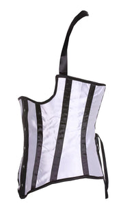 Black & White Stripe Underbust Corset