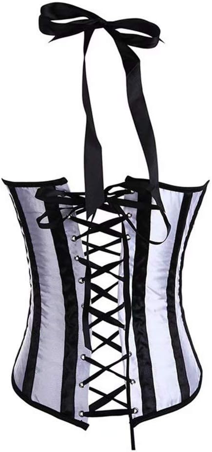 Black & White Stripe Underbust Corset
