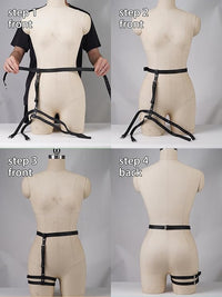 Adjustable Waist Thigh Belt – Faux Leather