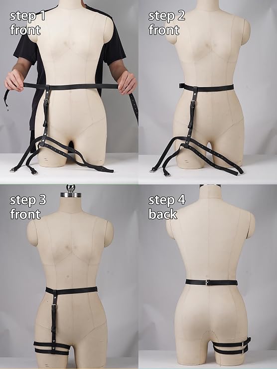 Adjustable Waist Thigh Belt – Faux Leather