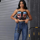 Alloy Spikes PU Leather Thigh Harness