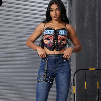 Alloy Spikes PU Leather Thigh Harness