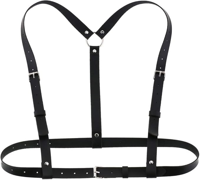 PU Leather Waist Body Bustier Harness