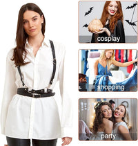 PU Leather Harness Fashion Waist X Belt