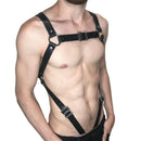 PU Leather Chest Body Steampunk Belt  Harness