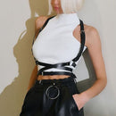 PU Leather Harness X Belt