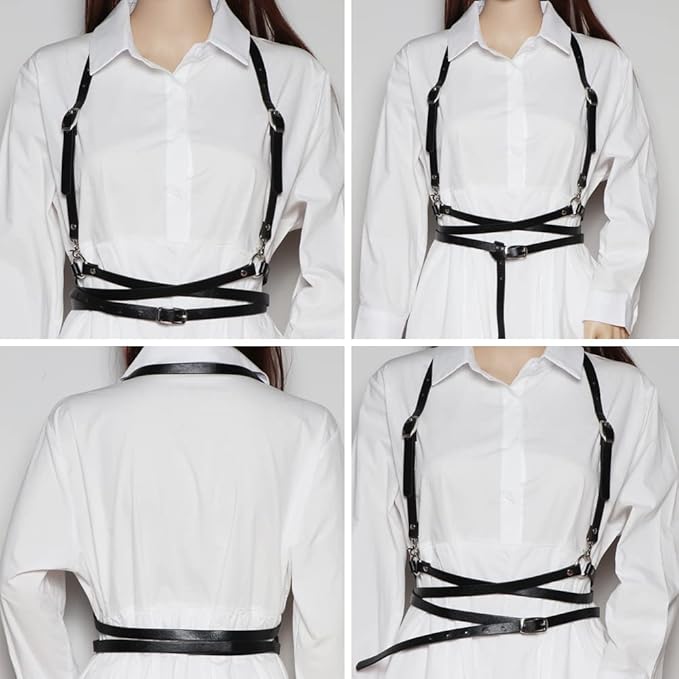 PU Leather Harness X Belt
