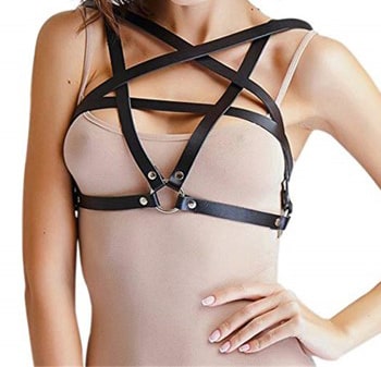 PU Leather Bustier Harness  Belt