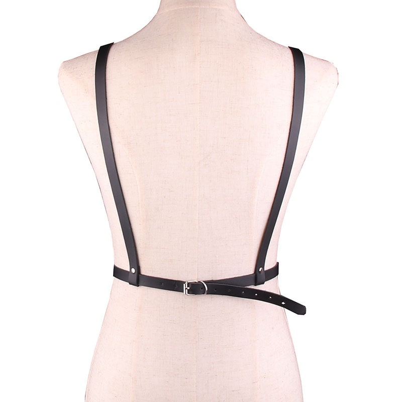 PU Leather Harness For Women Adult Outfit Bra