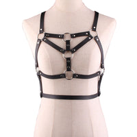 PU Leather Harness For Women Adult Outfit Bra