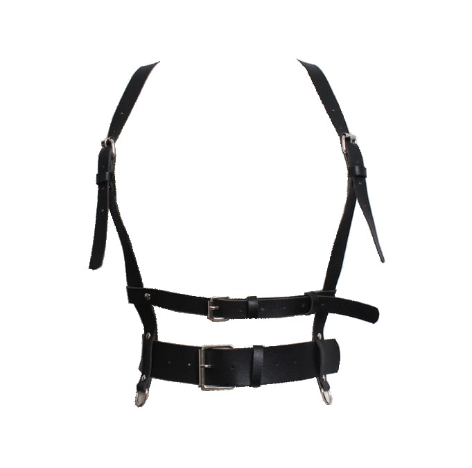 PU Leather Corset Suspender Harness