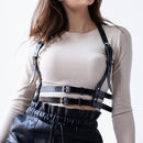 PU Leather Y Suspender Body Harness