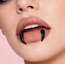 Pair of Metal Curved Fang Design Glossy Gothic Fake Fangs