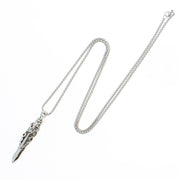 Engraved Bullet on Adjustable Chain Necklace