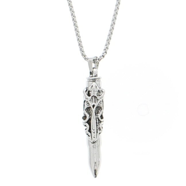 Engraved Bullet Chain Necklace