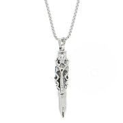 Engraved Bullet on Adjustable Chain Necklace