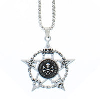 Skull Pentagram Chain Necklace