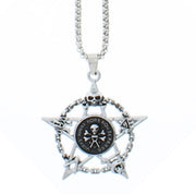Skull Pentagram Chain Necklace