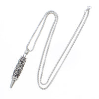 Patterned Heavy Bullet Chain Necklace