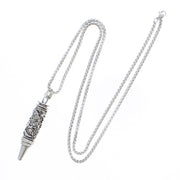 Patterned Heavy Bullet Chain Necklace