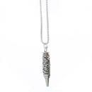 Patterned Heavy Bullet Chain Necklace