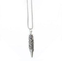 Patterned Heavy Bullet Chain Necklace