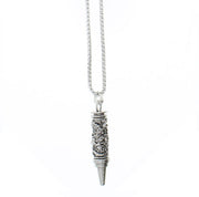 Patterned Heavy Bullet Chain Necklace