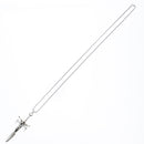 Skeleton on Sword Chain Necklace