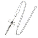 Skeleton on Sword Chain Necklace