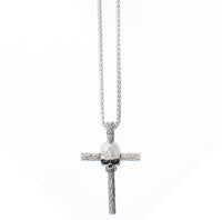 Skull Cross Chain Necklace