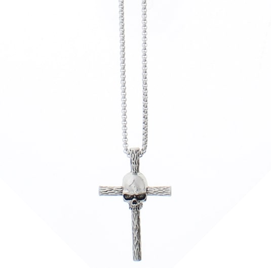Skull Cross Chain Necklace