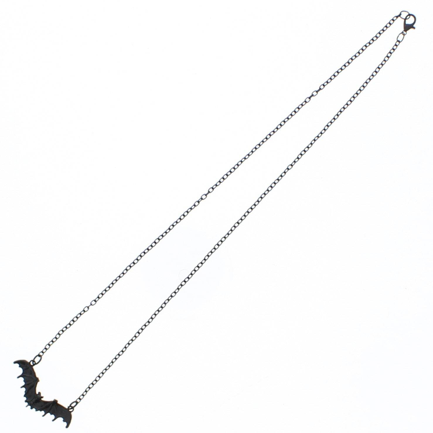 Black Bat Chain Necklace