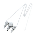 Metal 3D Triple Raven Skull Chain