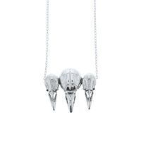 Metal 3D Triple Raven Skull Chain