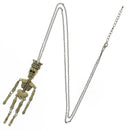 Antique Gold Crazy King Skeleton Chain Necklace