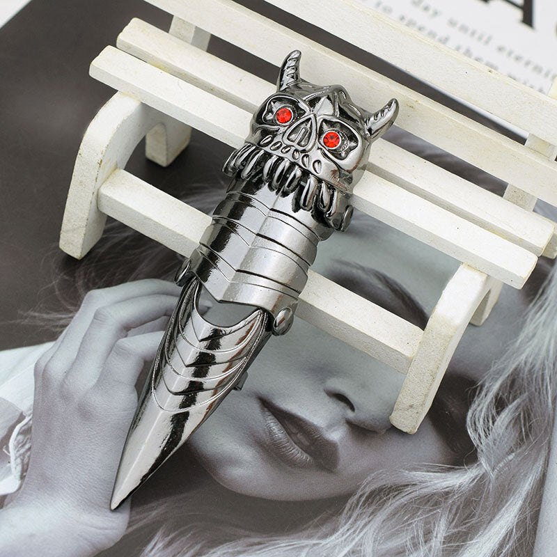 Red Eye Demon Full Finger Knuckle Ring