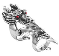 Red Eye Dragon Finger Knuckle Ring