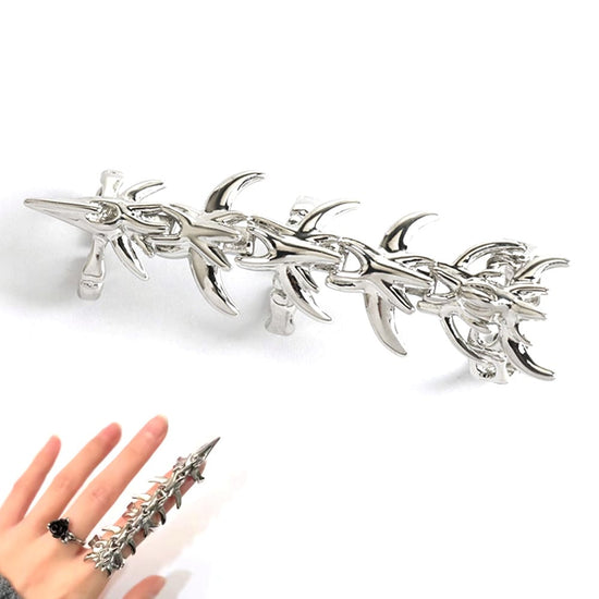 Alien Thorn Spine Skeleton Ring