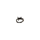 Black Barbed Wire Ring