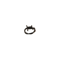 Black Barbed Wire Ring