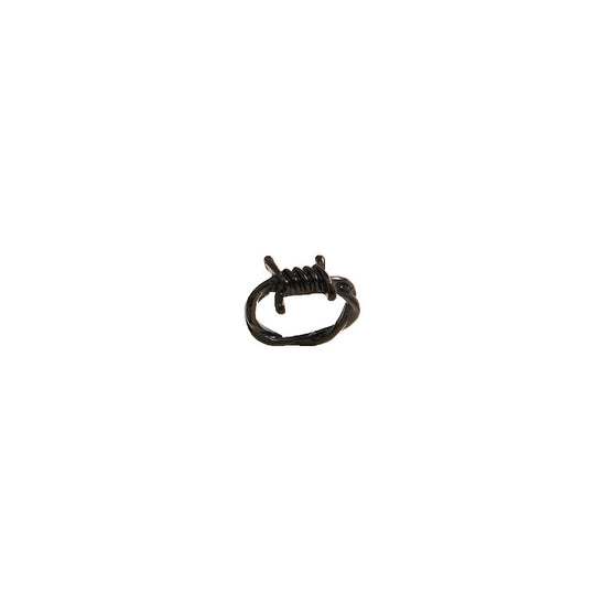 Black Barbed Wire Ring